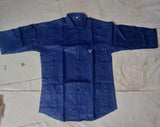 Combo of 2 Men's Solid Cotton Blend Shirt White/ Navy Blue