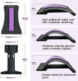 Back Massager- 3 Levels Adjustable Back Stretching Spine Deck Posture Massage